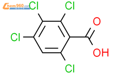 苯甲酸，2,3,4,6-四氯-结构式图片|50-40-8结构式图片