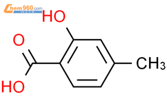 4-甲基水杨酸结构式图片|50-85-1结构式图片