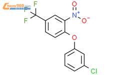 1-(3-chlorophenoxy)-2-nitro-4-(trifluoromethyl)benzene结构式图片|500535-61-5结构式图片