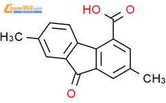 2,7-二甲基-9-芴酮-4-羧酸结构式图片|500536-41-4结构式图片