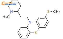 10H-Phenothiazine, 10-[2-(1-methylpiperidinyl)ethyl]-2-(methylthio)-结构式图片|502846-28-8结构式图片
