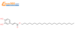 2-丙烯酸，3-（3,4-二羟基苯基）-二十二烷基酯结构式图片|50432-89-8结构式图片