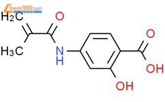 4-甲基丙烯酰胺基水杨酸结构式图片|50512-48-6结构式图片