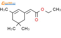Acetic acid, (3,5,5-trimethyl-2-cyclohexen-1-ylidene)-, ethyl ester结构式图片|50523-41-6结构式图片