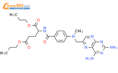 L-Glutamic acid, N-(4-(((2,4-diamino-6-pteridinyl)methyl)methylamino)benzoyl)-, dipropyl ester结构式图片|50714-20-0结构式图片