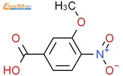 3-甲氧基-4-硝基苯甲酸结构式图片|5081-36-7结构式图片