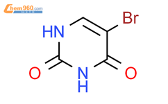 5-溴尿嘧啶结构式图片|51-20-7结构式图片