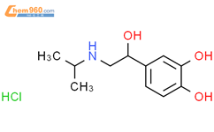 盐酸异丙肾上腺素结构式图片|51-30-9结构式图片