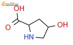 L-羟基脯氨酸结构式图片|51-35-4结构式图片