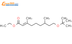 2-Nonenoic acid, 9-(1,1-dimethylethoxy)-3,7-dimethyl-, ethyl ester结构式图片|51023-66-6结构式图片