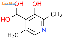 (3-hydroxy-2,5-dimethylpyridin-4-yl)methanediol结构式图片|51035-73-5结构式图片