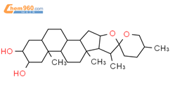 支脱皂苷元结构式图片|511-96-6结构式图片