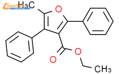 3-Furancarboxylic acid, 5-methyl-2,4-diphenyl-, ethyl ester结构式图片|51106-82-2结构式图片