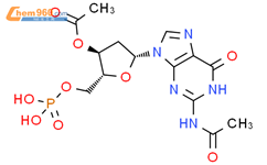 [(2R,3S,5R)-5-(2-acetamido-6-oxo-3H-purin-9-yl)-2-(phosphonooxymethyl)oxolan-3-yl] acetate结构式图片|51146-84-0结构式图片
