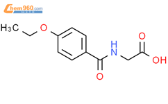 (4-乙氧基苯甲酰基氨基)-乙酸结构式图片|51220-52-1结构式图片