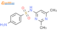 磺胺二甲基异嘧啶结构式图片|515-64-0结构式图片