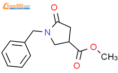 N-苄基-5-氧代-3-吡咯烷甲酸甲酯结构式图片|51523-00-3结构式图片