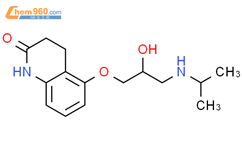 2(1H)-Quinolinone,3,4-dihydro-5-[2-hydroxy-3-[(1-methylethyl)amino]propoxy]-结构式图片|51781-04-5结构式图片