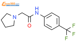 N-[4-(三氟甲基)苯基]-1-吡咯烷乙酰胺结构式图片|517902-83-9结构式图片