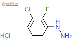 3-氯-2-氟苯肼盐酸盐结构式图片|517920-75-1结构式图片