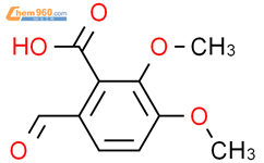 2-羧基-3,4-二甲氧基苯甲醛结构式图片|519-05-1结构式图片