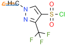 1-甲基-3-(三氟甲基)-1H-吡唑-4-磺酰氯结构式图片|519056-67-8结构式图片