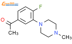 1-[4-fluoro-3-(4-methyl-1-piperazinyl)phenyl]-Ethanone结构式图片|519137-74-7结构式图片