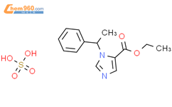 ethyl 1-(1-phenylethyl)-1H-imidazole-5-carboxylate sulfate结构式图片|51919-80-3结构式图片