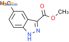 5-甲基-1H-吲唑-3-羧酸甲酯结构式图片|51941-85-6结构式图片
