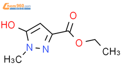 1-甲基-5-羟基-3-吡唑甲酸乙酯结构式图片|51986-17-5结构式图片