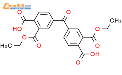 4-(4-羧基-3-乙氧羰基苯甲酰基)-2-乙氧基羰基苯甲酸结构式图片|51986-91-5结构式图片