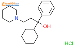 盐酸苯海索结构式图片|52-49-3结构式图片