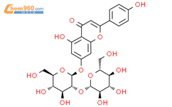 芹菜素-7-O-槐糖苷结构式图片|52073-83-3结构式图片