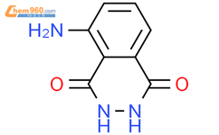 3-氨基邻苯二甲酰肼结构式图片|521-31-3结构式图片