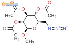 β-D-Glucopyranoside, methyl 6-azido-6-deoxy-, 2,3,4-triacetate结构式图片|52109-82-7结构式图片