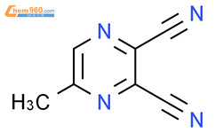 2,3-二氰-5-甲基吡嗪结构式图片|52197-12-3结构式图片