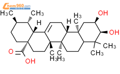 3-表科罗索酸结构式图片|52213-27-1结构式图片