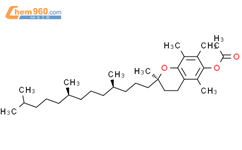 维生素E-醋酸酯乙酸维生素 E结构式图片|52225-20-4结构式图片