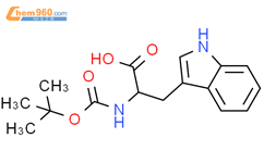 N(α)-Boc-D-色氨酸结构式图片|5241-64-5结构式图片