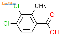3,4-二氯-2-甲基苯甲酸结构式图片|5252-99-3结构式图片