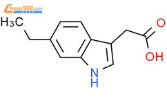 6-乙基-1H-吲哚-3-乙酸结构式图片|52531-21-2结构式图片