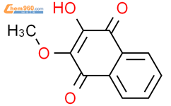 2-羟基-3-甲氧基-1,4-萘醌结构式图片|5257-83-0结构式图片