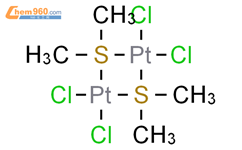 四氯双[μ-[1,1'-硫代双[甲烷]]]二铂结构式图片|52586-35-3结构式图片