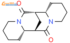 7,14-亚甲基-6H，13H-二吡啶并[1,2-a:1'，2'-e][1,5]重氮嗪-6,13-二酮，十二氢-（7R，7aS，14R，14aS）-结构式图片|52717-74-5结构式图片