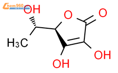 （5R）-3,4-二羟基-5-[（1S）-1-羟乙基]呋喃-2（5H）-酮（非优选名称）结构式图片|528-81-4结构式图片