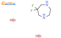 6,6-difluoro-1,4-diazepane;dihydrobromide结构式图片|529509-60-2结构式图片