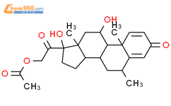 醋酸甲泼尼龙结构式图片|53-36-1结构式图片