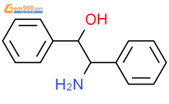 2-氨基-1,2-二苯乙醇结构式图片|530-36-9结构式图片