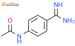 N-(4-Carbamimidoyl-phenyl)-acetamide结构式图片|53032-86-3结构式图片