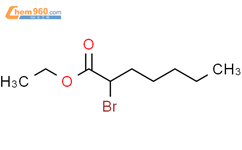 2-溴庚酸乙酯结构式图片|5333-88-0结构式图片